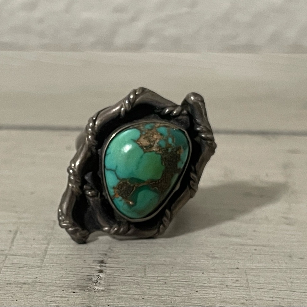 Vintage Turquoise Ring - No Marks